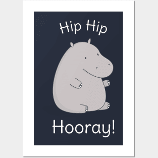 Funny Hippopotamus Pun T-Shirt Posters and Art